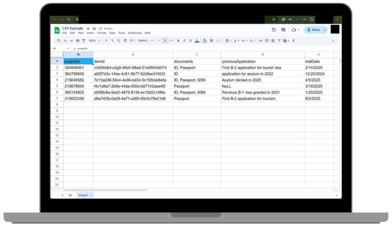 First Check — Verify the projectId Column Format Screenshot 2025-10-24 133830.png